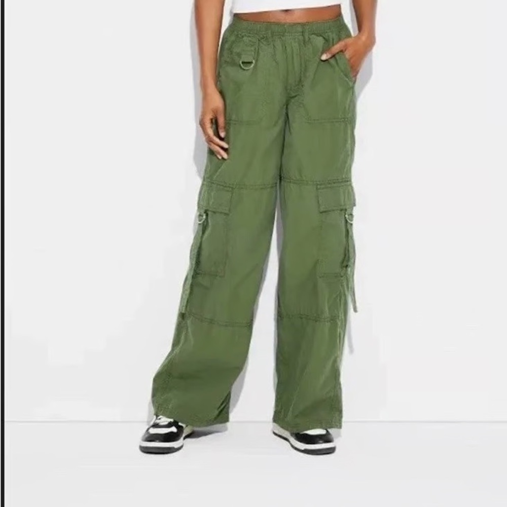 Women's Wild Fable Green Cargo Pants